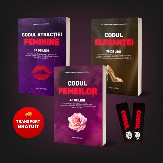 PACHET 3 CĂRȚI: CODURILE FEMININITĂȚII