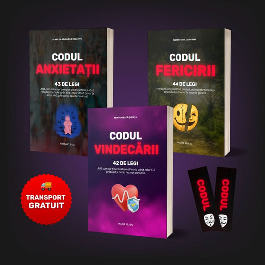 PACHET 3 CĂRȚI: CODURILE ELIBERĂRII